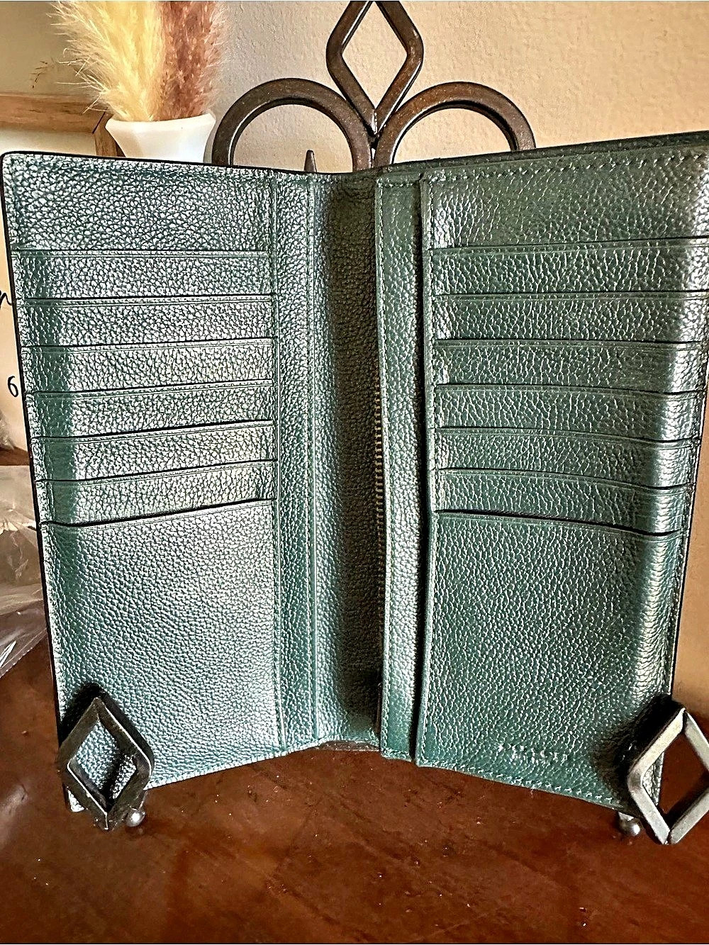 Coach Essential Slim Wallet Green - Picture 2 of 6
